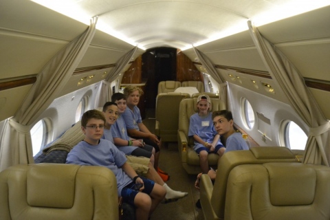 Inside a Gulfstream 