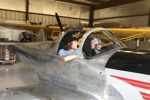 getting to sit in the antiques 