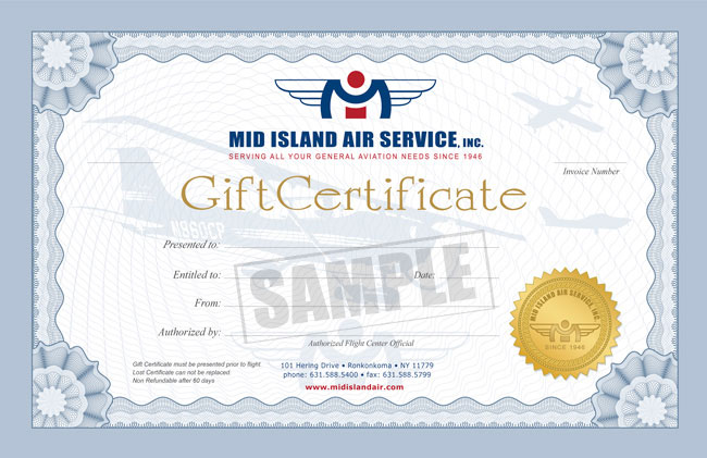 Flight Gift Certificates